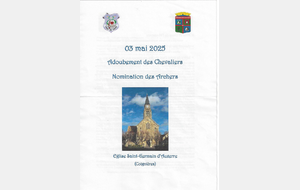 Adoubement des Chevaliers - Nominations des Archers 2025