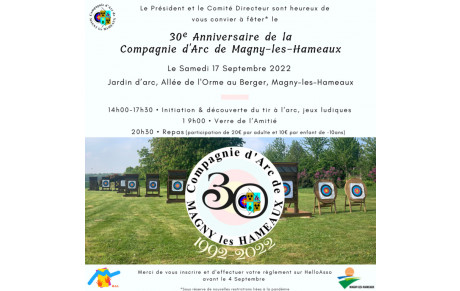 Les 30 ans de la Compagnie - Invitation